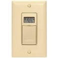 thumbnail image 1 of Intermatic EI600C 7-Day 120 to 277 VAC 12 to 28 VDC 1-Pole 3-Way Ivory Digital In-Wall Timer, 1 of 2