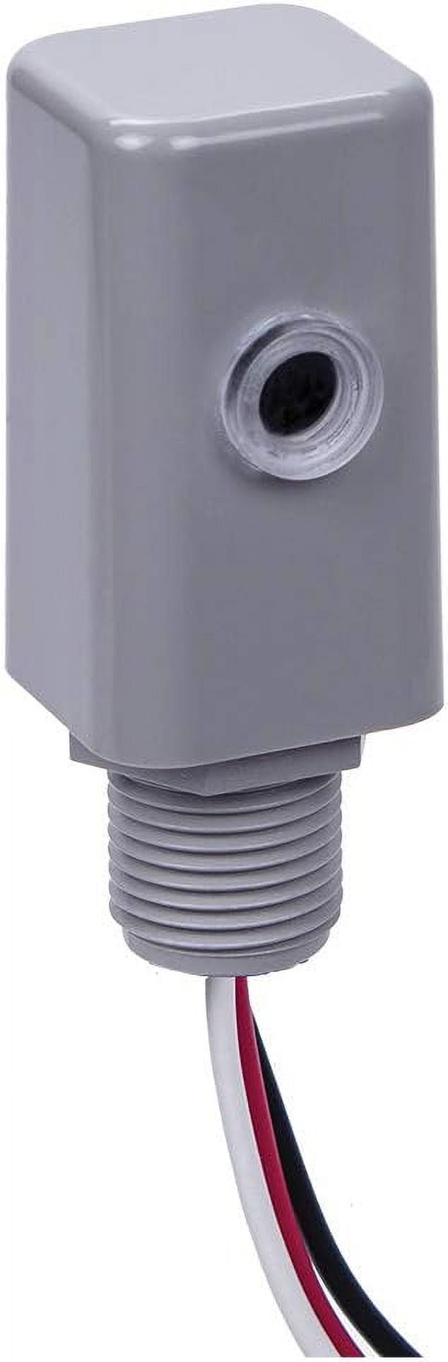 Gray Polycarbonate Outdoor Stem Mount Photocontrol Sensor
