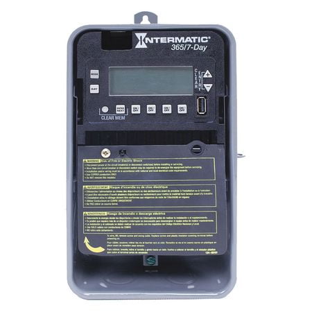 Intermatic ET2745CR Steel 7-Day 365-Day Basic Plus Electronic Timer Control Switch