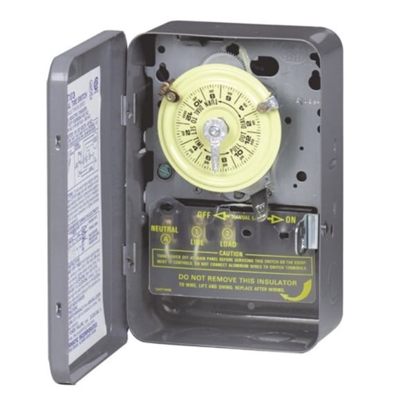 Intermatic T105 1NO1NC 24Hour 40Amps5HP Timer, 125Volt