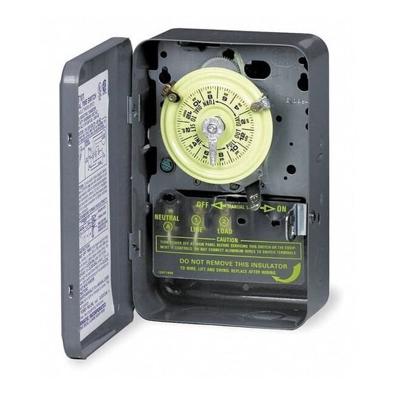 Intermatic Electromechanical Timer,24 Hour,Dpst T103P