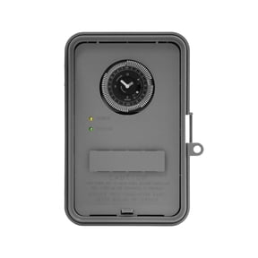 40 Amp Auto-Volt Dial Industrial Timer Switch - Gray