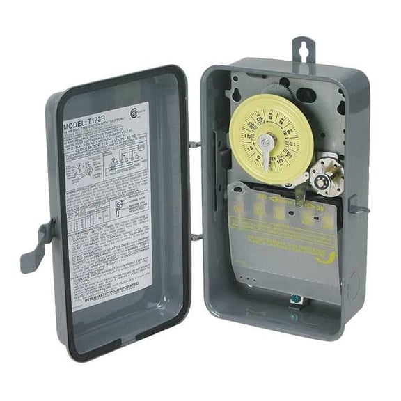 Intermatic Electromechanical Timer,DPST,40A, 3R T173R