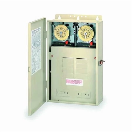 Intermatic ElectromechanicalTimer,24hr,Beige,Metal T30404R