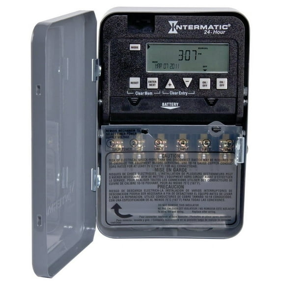 Intermatic Electronic Timer, Gray, Metal ET1125C
