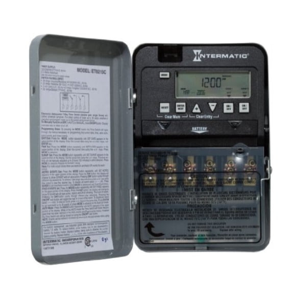 Intermatic Electronic Timer, Gray, Metal ET1125C