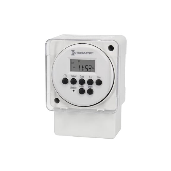 Intermatic Electronic Timer, Plastic FM1D20A-LV-8