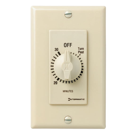 Intermatic FD30MC 30 Minute 125 to 277 VAC 60 Hz SPST Ivory Countdown Timer