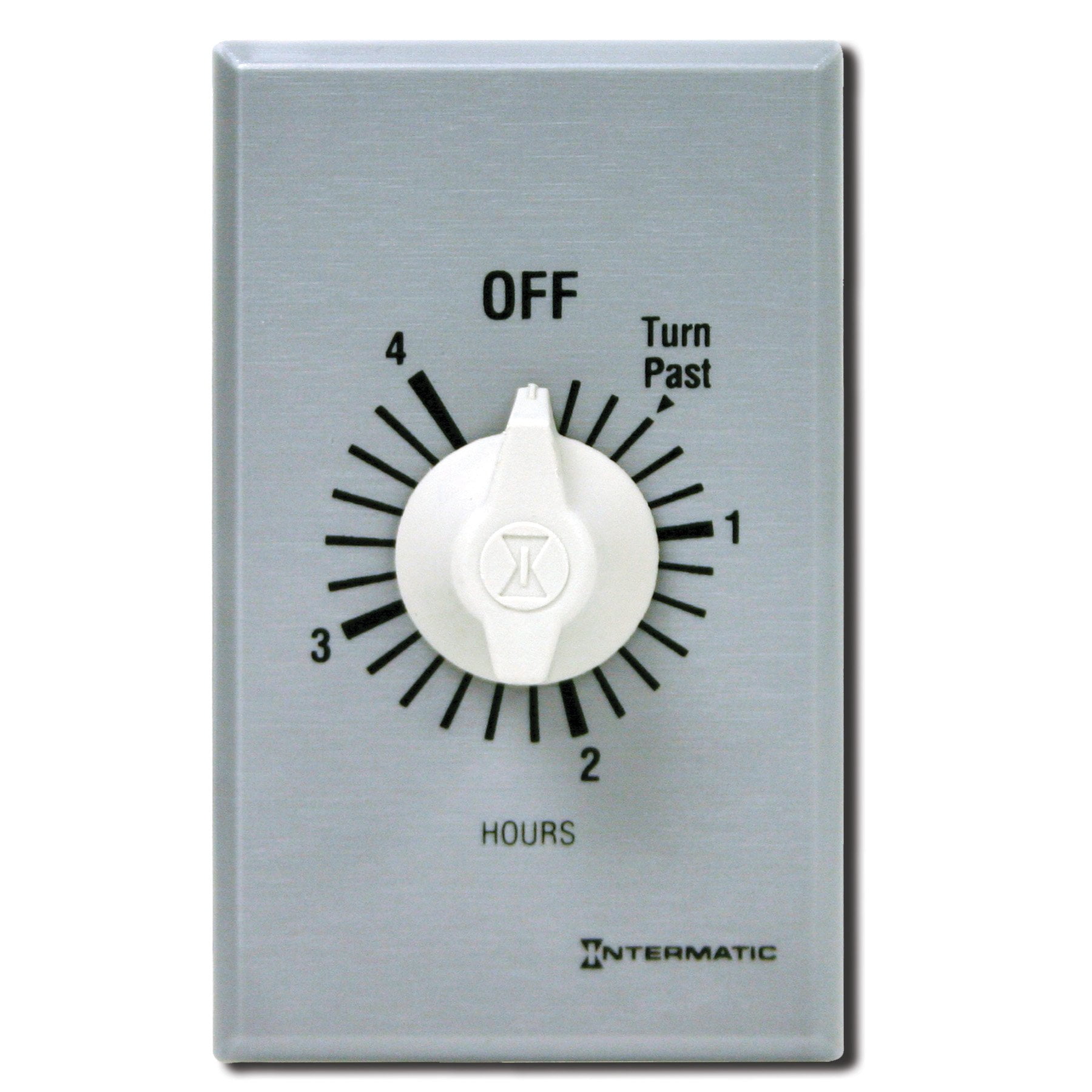 Intermatic FF34H 4-Hour Spring Loaded Wall Timer, Brushed Metal CA2 ...