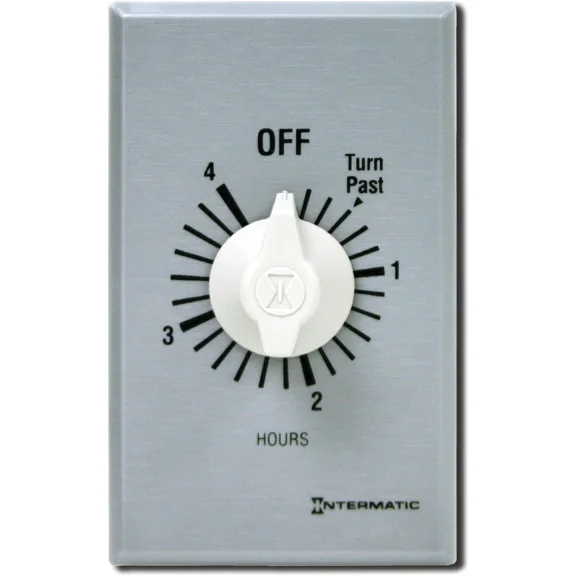 Intermatic FF34H 4-Hour Spring Wound Timer 125-277 V SPDT