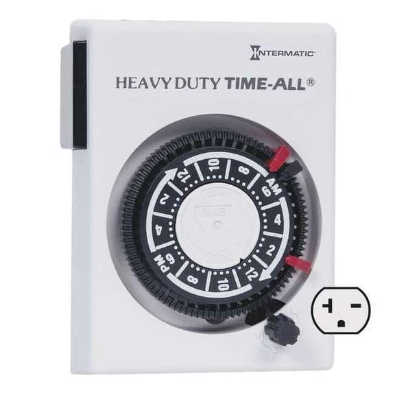 Intermatic HB114 Timer, Mechanical, 240V, 20A, Plug In