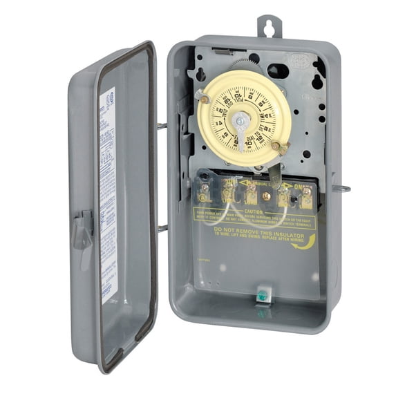 Intermatic Indoor and Outdoor Mechanical Timer Switch 208-277 volt Gray