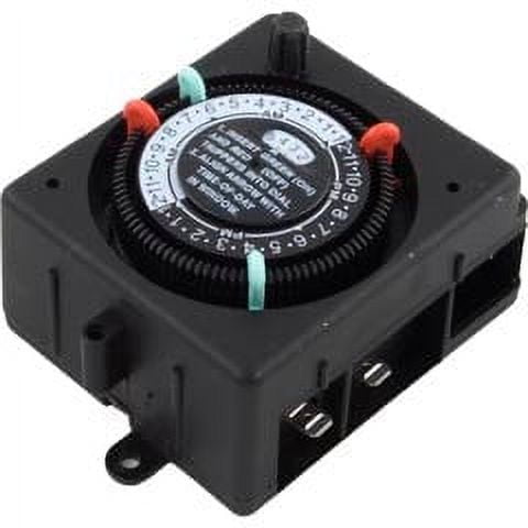 Intermatic PB913N84 Timer, ,SPST,Panel Mount,115v,24hr, w/Override