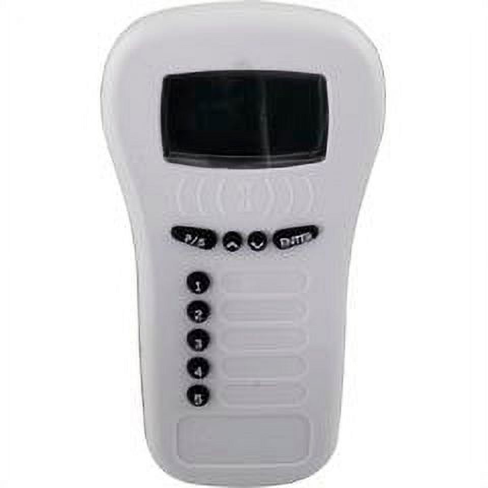 White Wireless Water-Resistant LCD Remote Controller