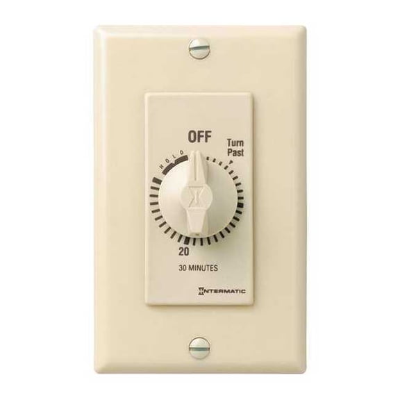 Intermatic Spring-Wound Timer, Ivory, 277V AC FD30MH