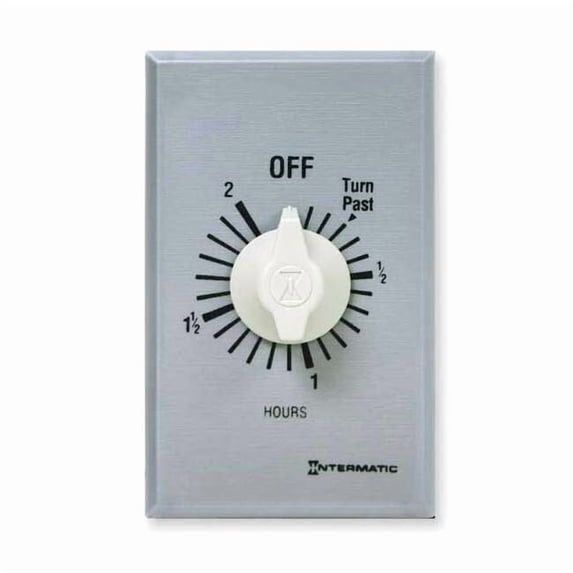 Intermatic Timer,Spring Wound,2 Hr,SPDT,Silver FF32H