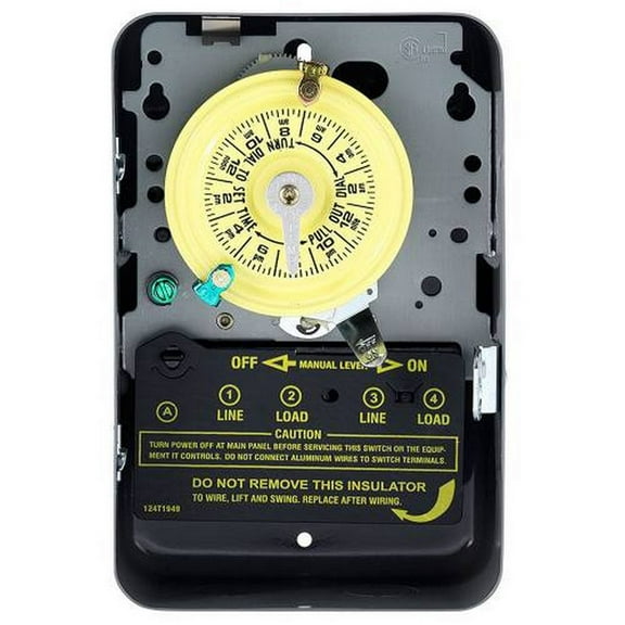 Intermatic T104 Electromechanical Timer, 24 Hour, Dpst CA2