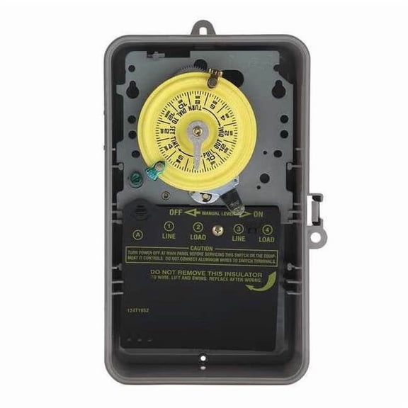 Intermatic Electromechanical Timer,24 Hour,Dpst T104P