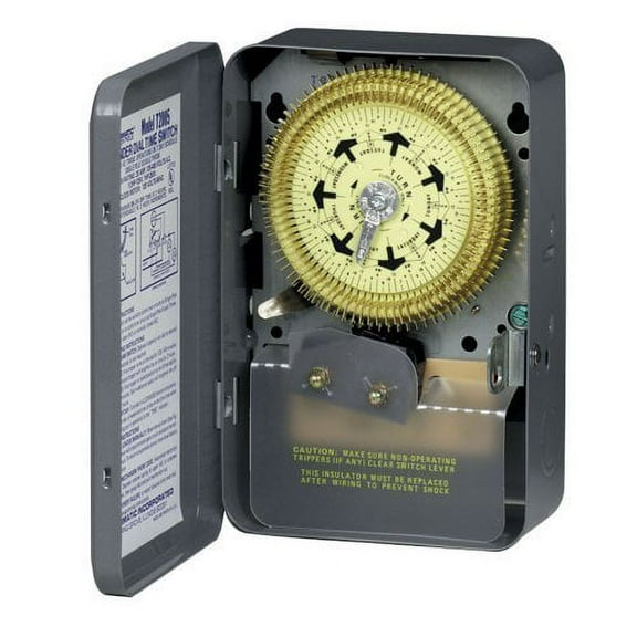 Intermatic Electromechanical Timer,7 Day Compact T2005
