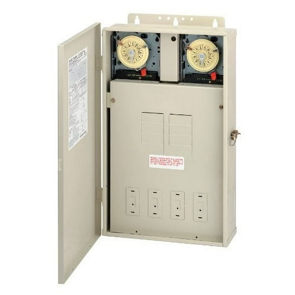Intermatic Load Center, T, 8 Spaces, 125A, 208/277V T40404R