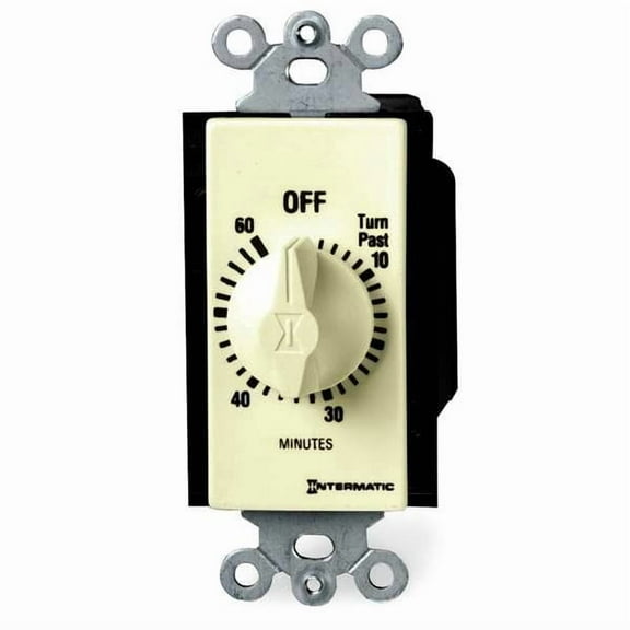 Intermatic Spring-Wound Timer, Ivory, 120/277V AC FD60MC