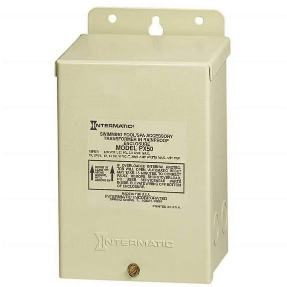 Intermatic USD PX50 Pool Light 50W Safety Transformer, Beige