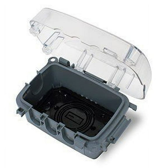 Intermatic WP5100C Electrical Box 2.75" Single Gang Plastic While-In-Use Weatherproof Vertical/Horizontal Cover - Clear