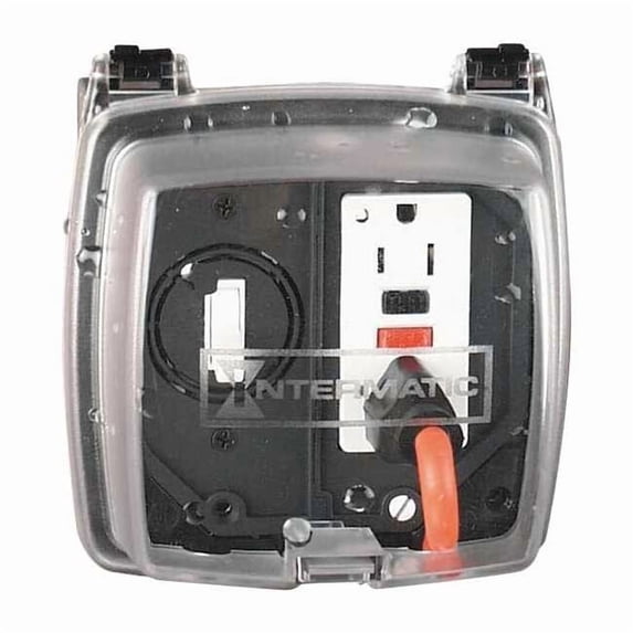 Intermatic Inc WP1220C Plastic In-Use Receptacle Cover 2-Gang In-Use - Polycarbo