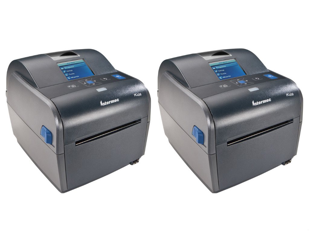 Intermec PC43d Desktop Direct Thermal Label Printer with LCD Display and  USB, Easy-to-Use Barcode Label Printer Pack