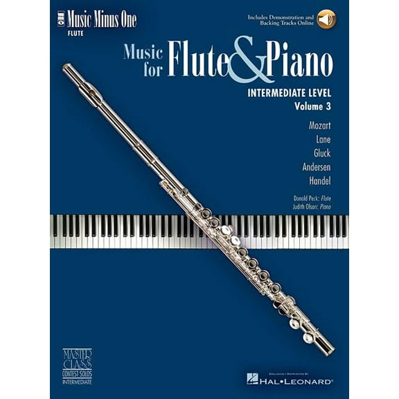 Intermediate Flute Solos - Volume 3: Music Minus One Flute (Other)