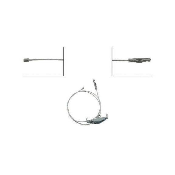 Intermediate Parking Brake Cable - Compatible with 2000 - 2004 Ford F-450 Super Duty 2001 2002 2003
