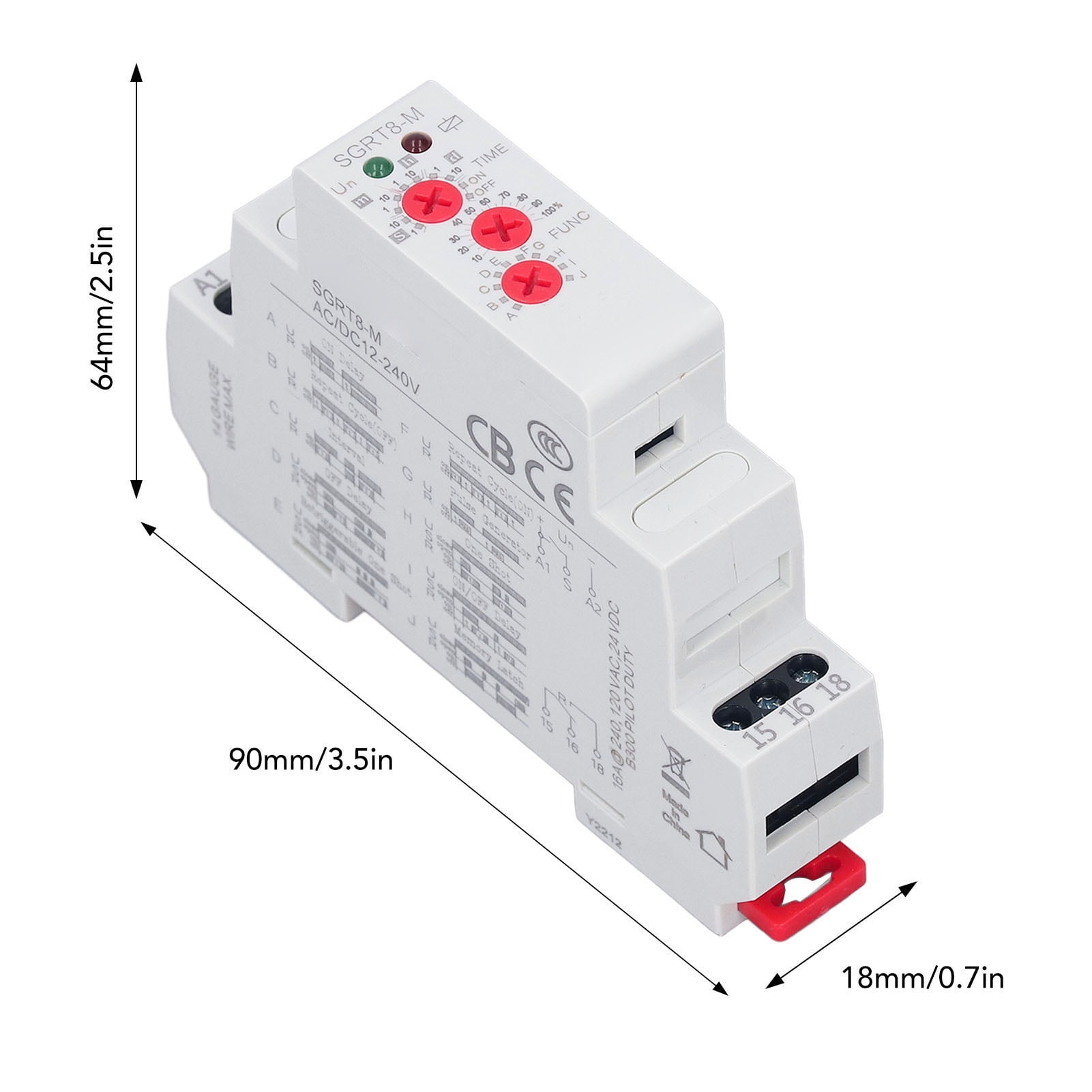Intermediate Relay Sensitive Quick Response Light Indicator Guide Rail
