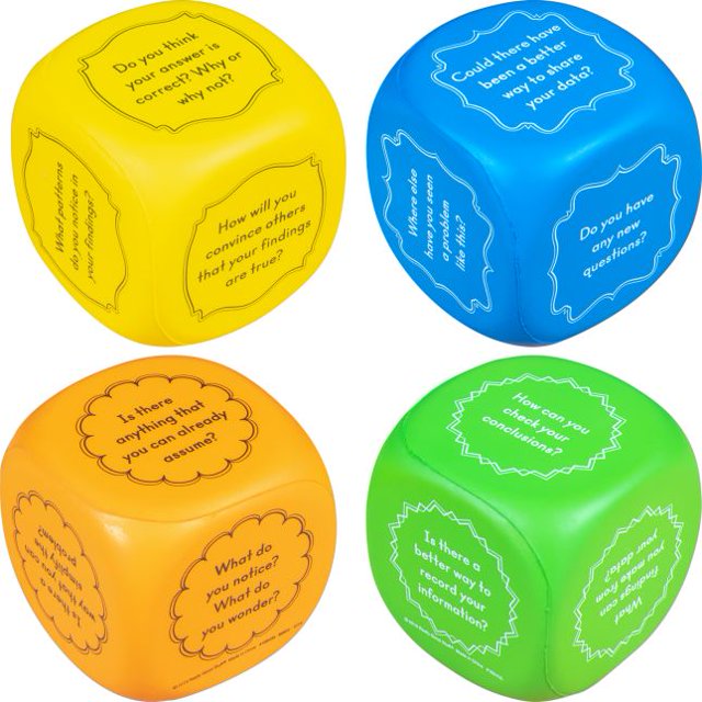 Intermediate Level Cubes Intermediate Science Inquiry Cubes ? 4-Pack - Walmart Business Supplies