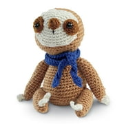 Intermediate Sloth Amigurumi Crochet Kit by Loops & Threads - Crochet Starter Kit Includes Instructions and Materials - 1 Pack