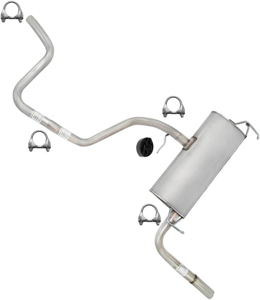 Northeastern Exhaust Stainless Steel Intermediate Pipe, Muffler and Tail Pipe Exhaust System Kit Fits 2008–2010 Chevrolet Malibu 3.5L – Direct Fit