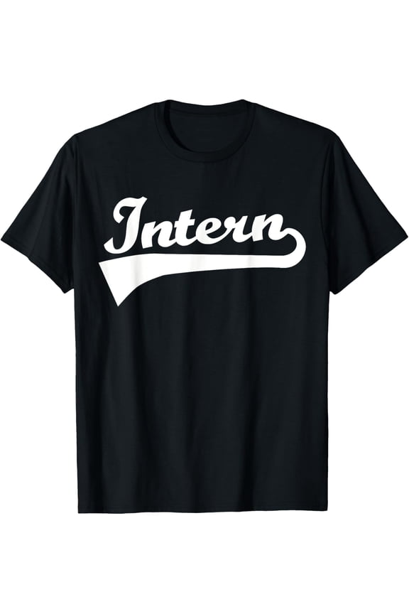 Intern T-Shirt men and women can wear, black, white, gifts.