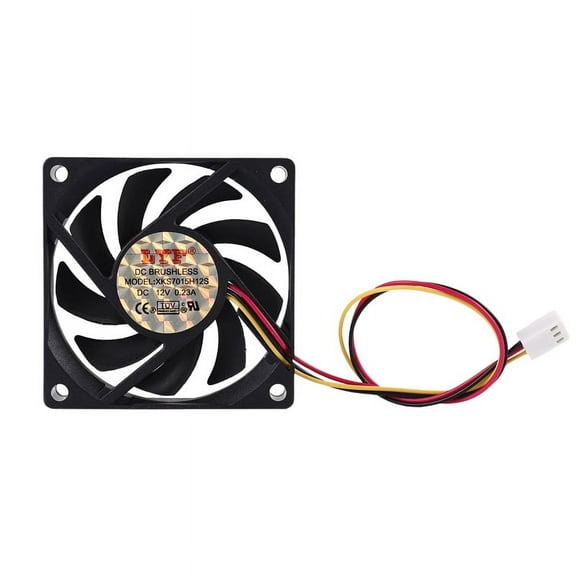 Internal 12V 3 Pin CPU Fan Cooler for PC 70x70x15mm