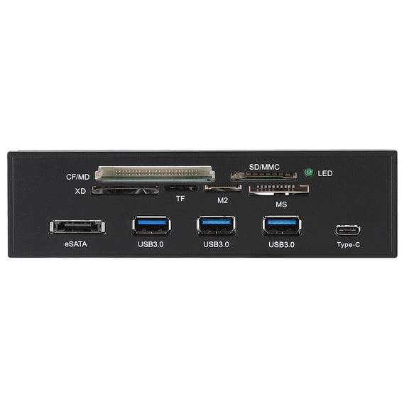 Internal Card Reader, 5.25inches Multifunction Internal Card Reader Card Reader Accessory With ESATA And USB 3.1 Port