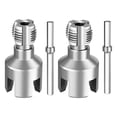 thumbnail image 1 of Internal & External Pipe Threading Tool, Pipe Threader, Heavy Duty Plumbing Repair Tool with Drill Bit Adapter, 3X1In (Silver1), 1 of 9