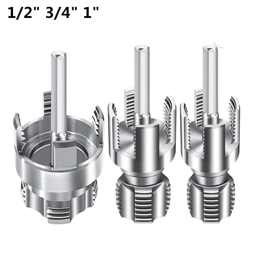 Internal & External Pipe Threading Tool Set (1/3 Pcs) – 1/2", 3/4" & 1 ...