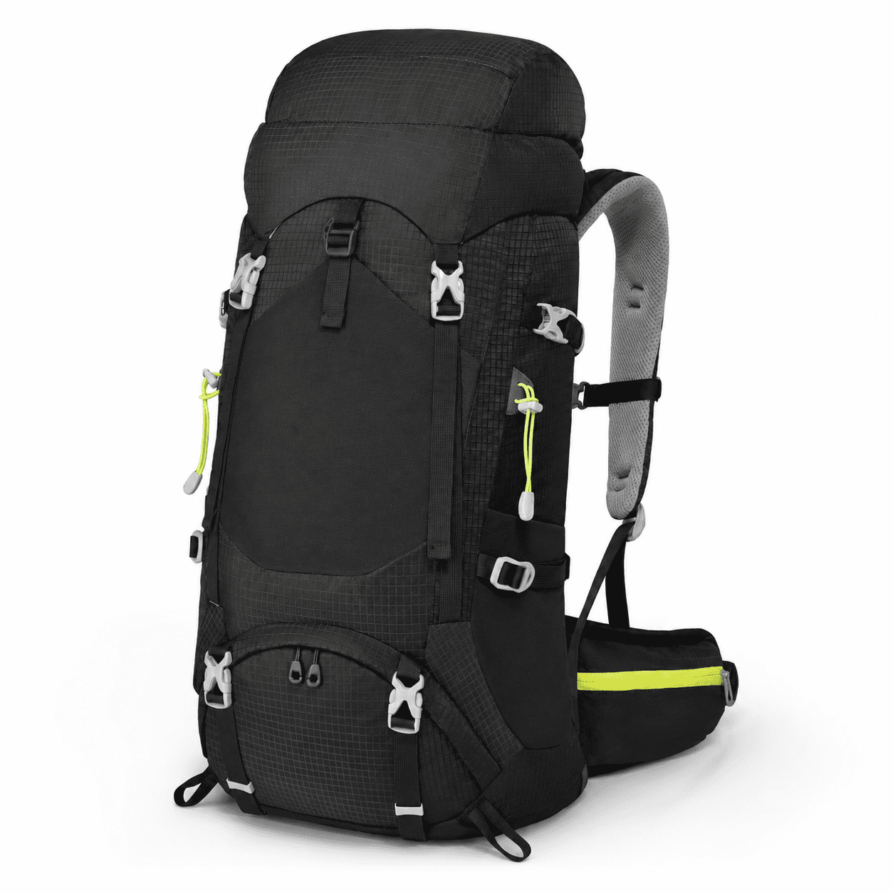 Internal Frame Hiking Backpack 45+5L 02 Black, Lightweight Outdoor Pack ...