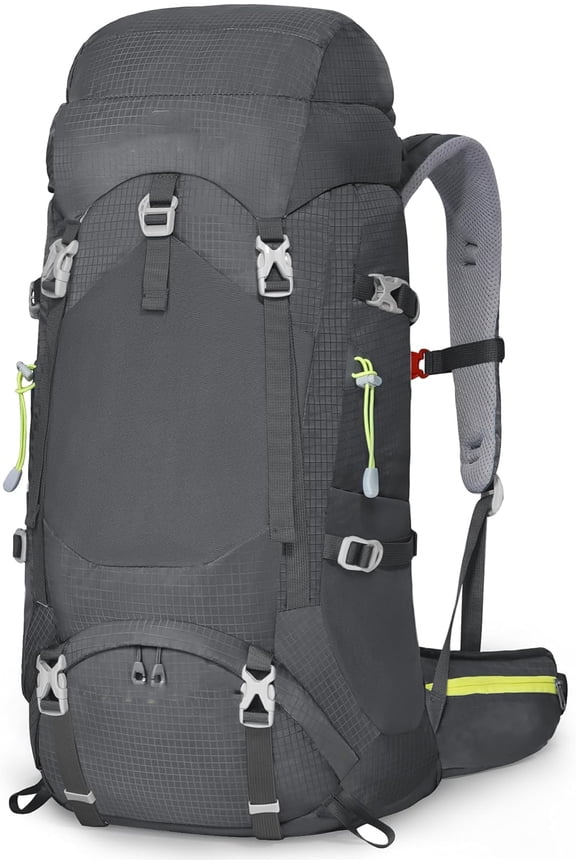 Internal Frame Hiking Backpack, Mountain Climbing Camping Backpack Daypack Waterproof Rain Cover