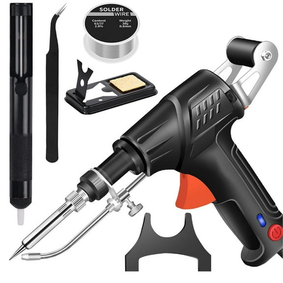 Internal Heating Industrial Welding Tool, Automatic Wired Soldering Iron with Ceramic Heating Core - US Plug, Multi-Function Welding Torch Set for Industrial Welding, Home Repairs