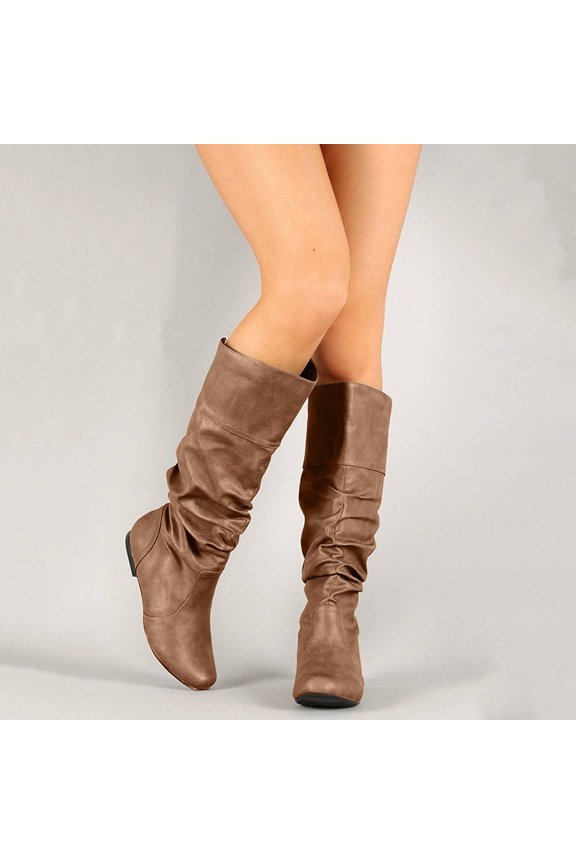 Internal Height Increasing Women's Boots Women's Shoes Foreign Trade Source High Top Boots