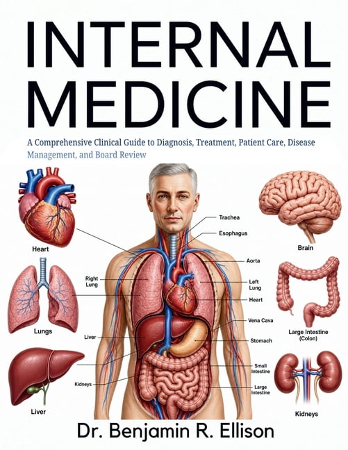 Internal Medicine: A Comprehensive Clinical Guide to Diagnosis, Treatment, Patient Care, Disease Management, and Board R, (Paperback)
