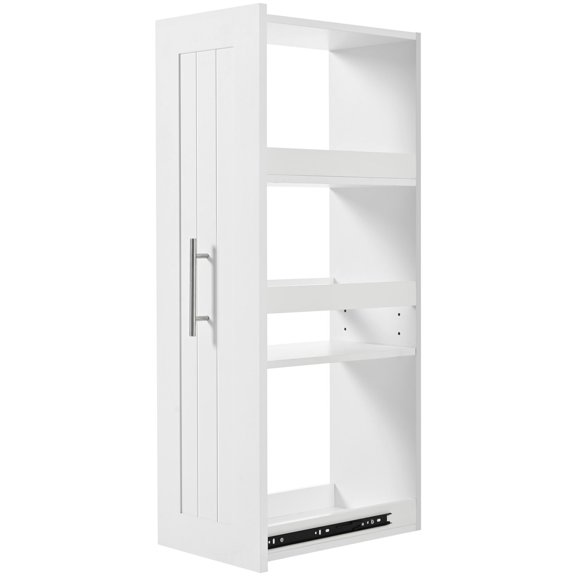 Internal Racks, 5 Movable Wheels & Drop Leaf / Enhance Kitchen Space Utilization