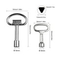 Internal Triangle Wrench for Tap Water Valve Key Elevator Door Key Lock