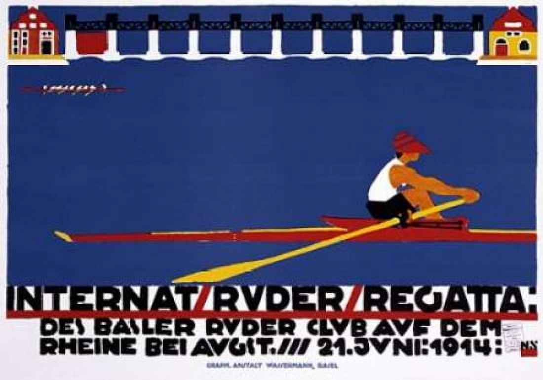 Internat Ruder Regatta Canvas Art - Niklaus Stoecklin (20 x 28)