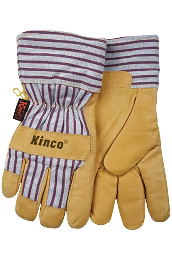 International 1927XL Work Gloves, Grain Pigskin Palm, Material Back And Cuff, Heatkeep Insulated Lining, Extra Large