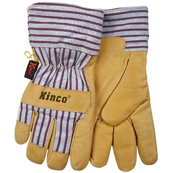 International 1927XL Work Gloves, Grain Pigskin Palm, Material Back And Cuff, Heatkeep Insulated Lining, Extra Large